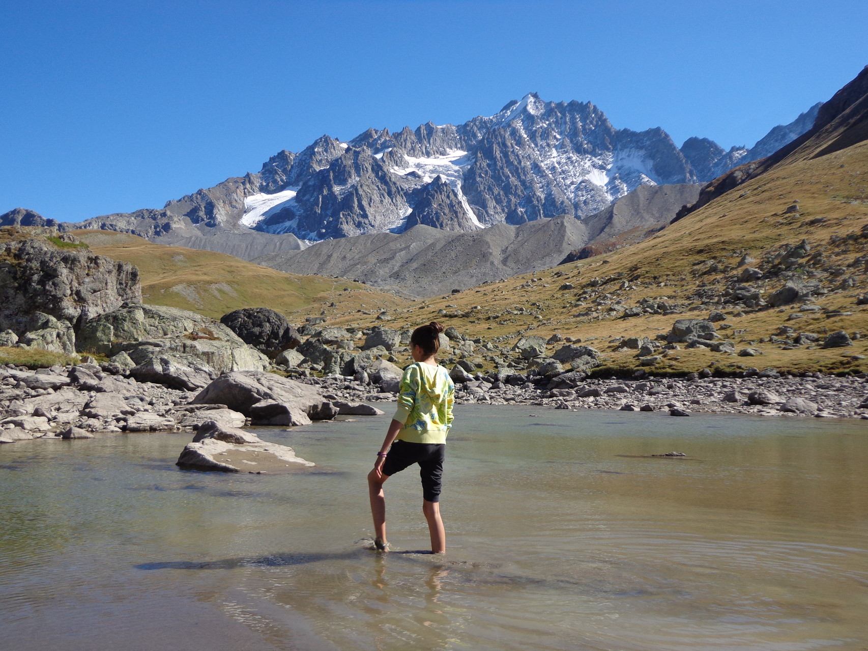 Le Lac de l'Etoile sous le col d'Arsine.