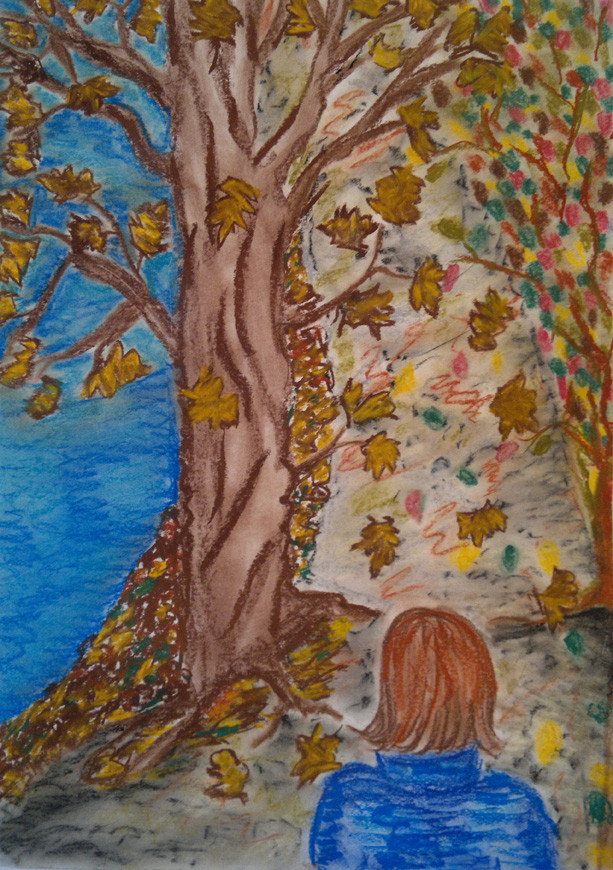 Herbstspaziergang: Pastellkreide│ 42x60cm│ 2011