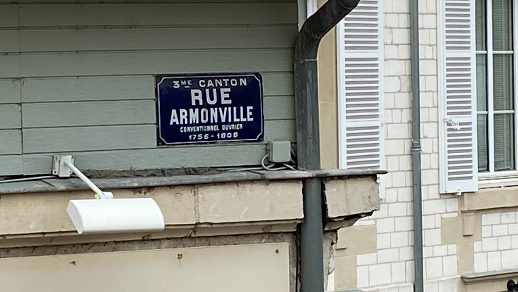 À Reims, dans le quartier Barbâtre Saint-Remi Verrerie, la rue Armonville.