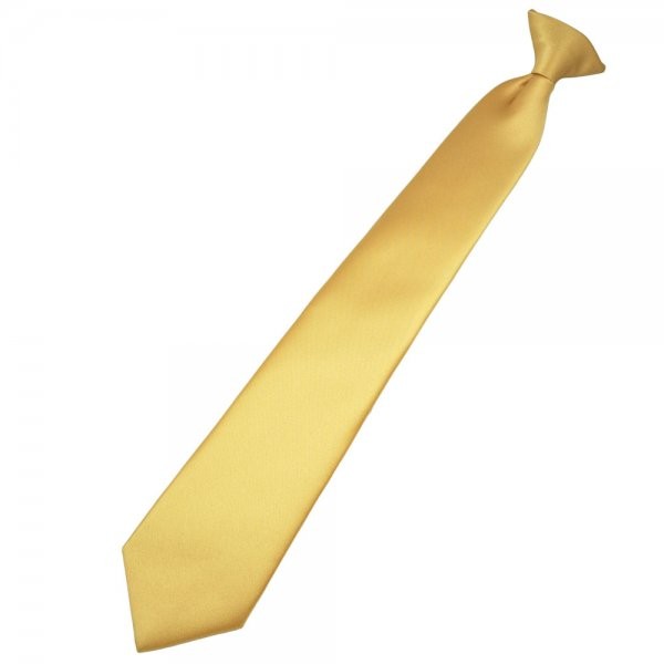 Corbata con clip amarilla
