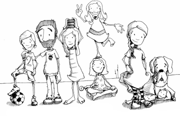 Familie Weggenmann - Skizze