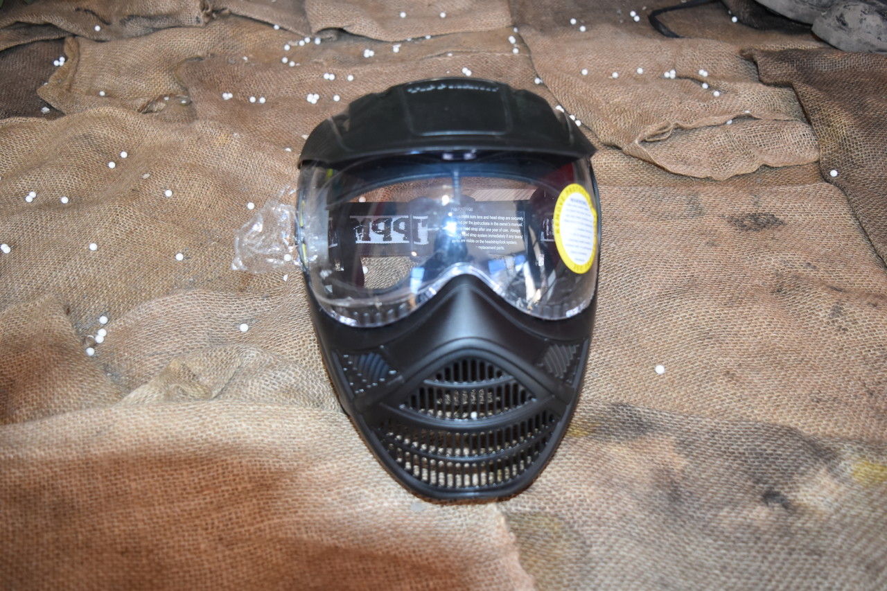 Casque Fast Tactique MH Combiné, avec Protection des Oreilles Pliable, Demi- Masque et Lunettes de Protection pour l'ensemble de Jeu Airsoft Paintball CS