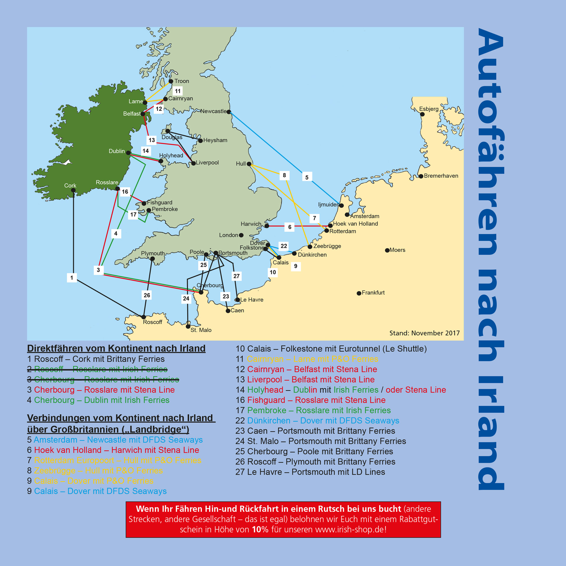 Fähren - Gaeltacht Irland Reisen - spezialisiert auf die grüne Insel Irland