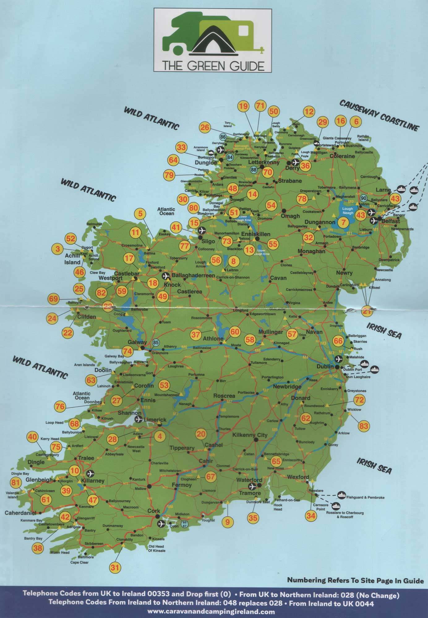 The Green Guide - Touring Caravan and Camping Parks - Gaeltacht Irland