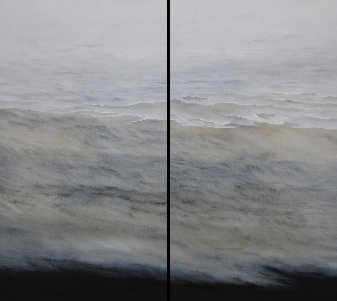 OHNE TITEL, Diptychon, 2011, Öl/Lwd., 2 x 100 x 180cm