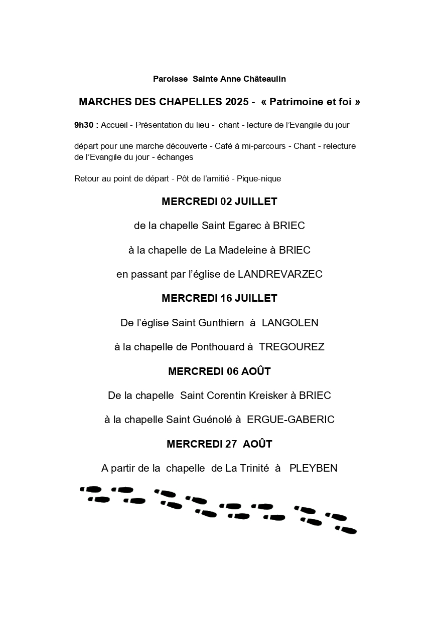 Marches des Chapelles 2025