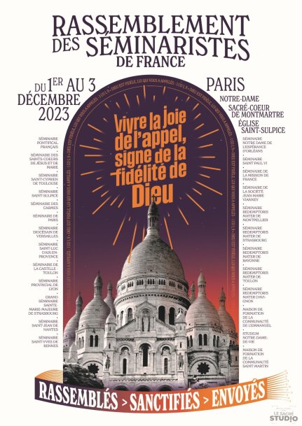 Pélerinage des 600 séminaristes de France à Paris