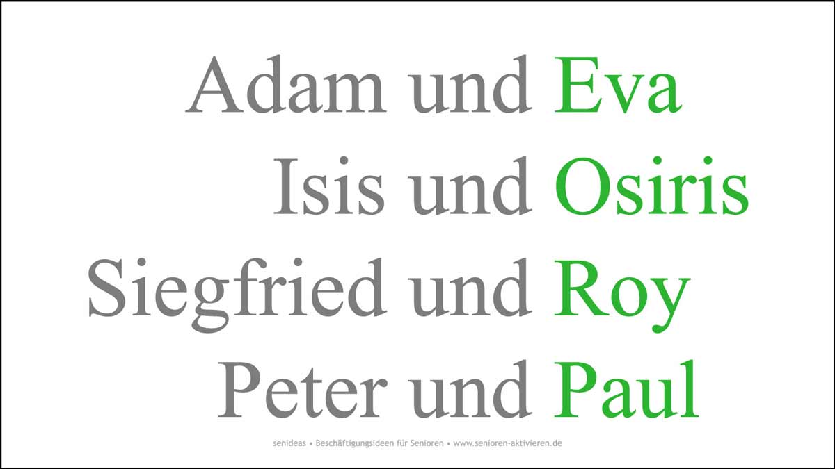 18 Interessante Wortspiele Fur 2020 Gehirnjogging Senideas
