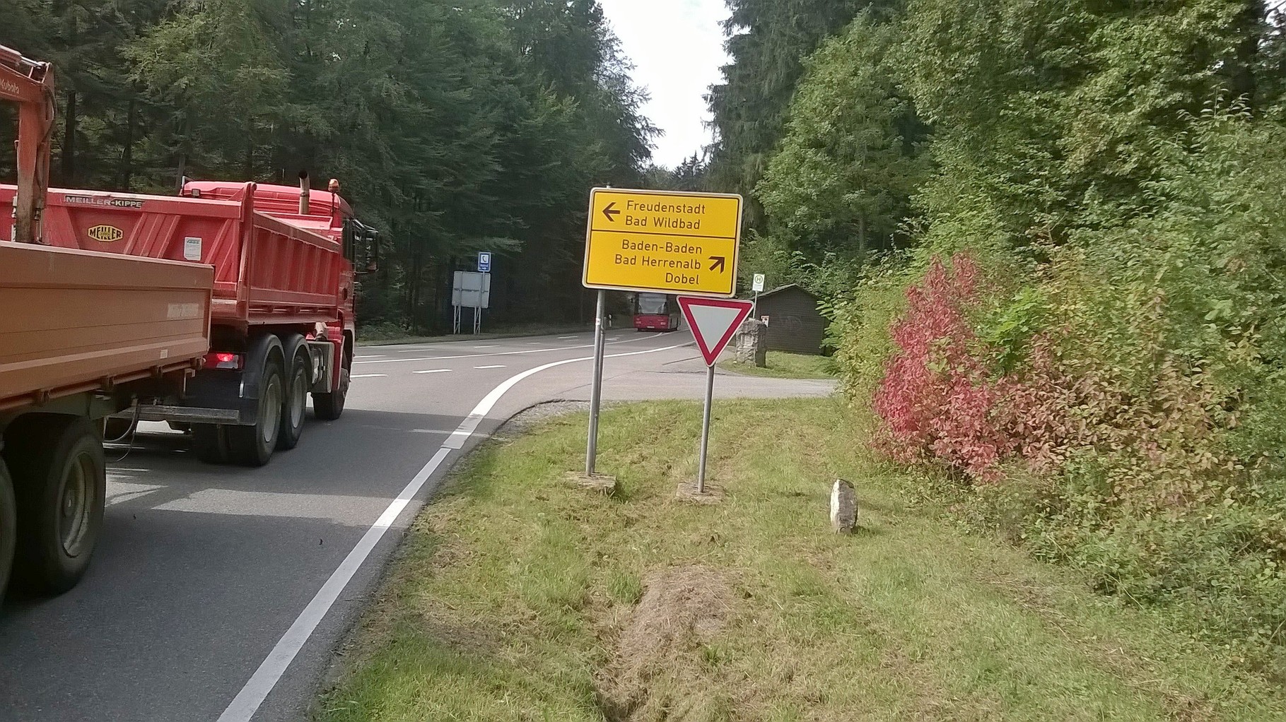 Überquerung der Landstraße