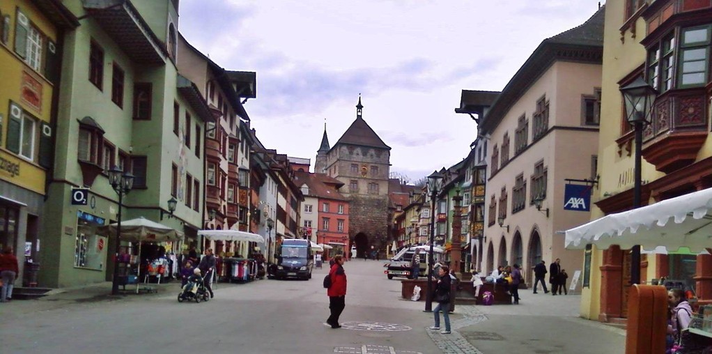 Rottweil mit schwarzem Tor und Marktplatz