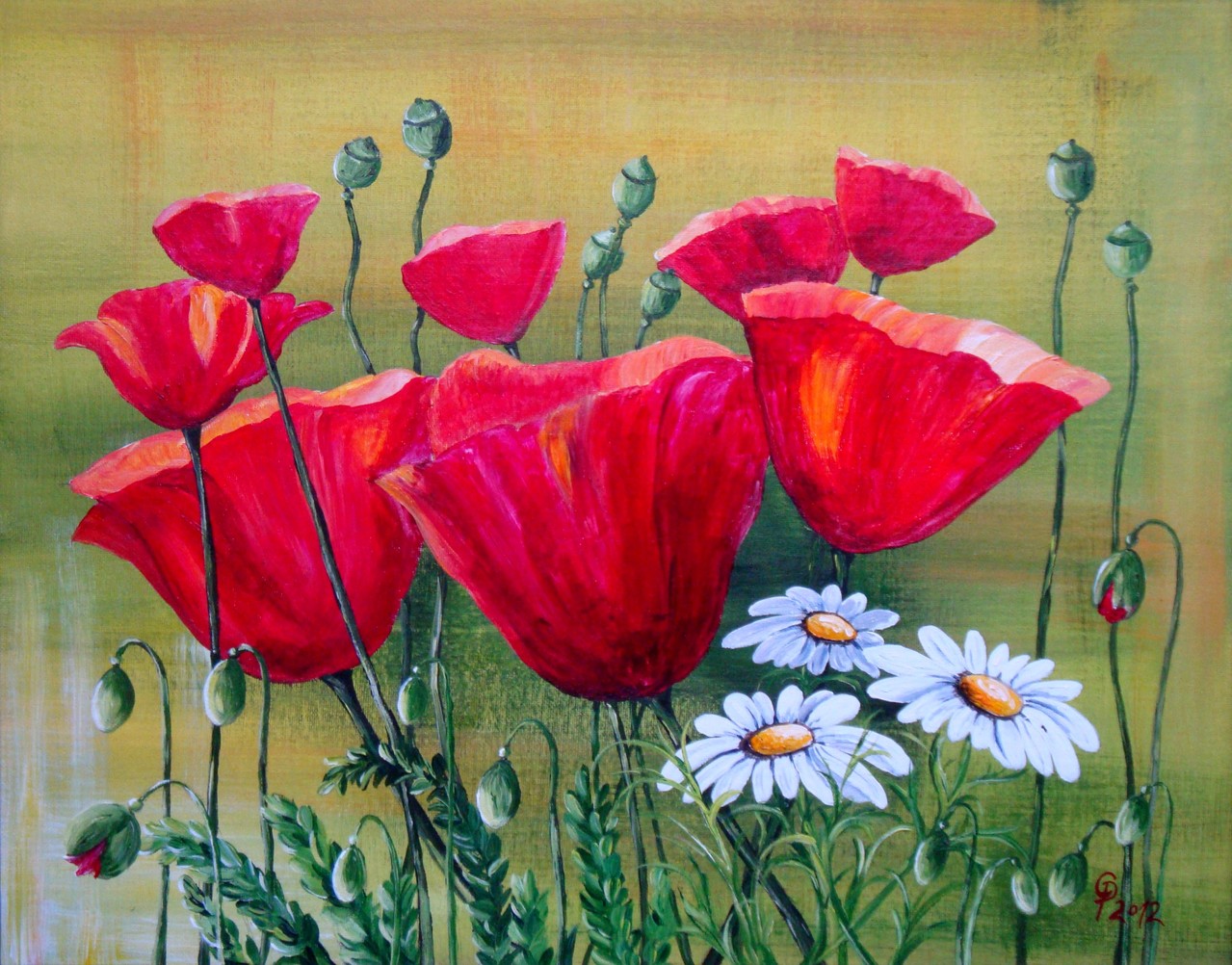 Blumenmotive 1 - christineposer-malereis Jimdo-Page!
