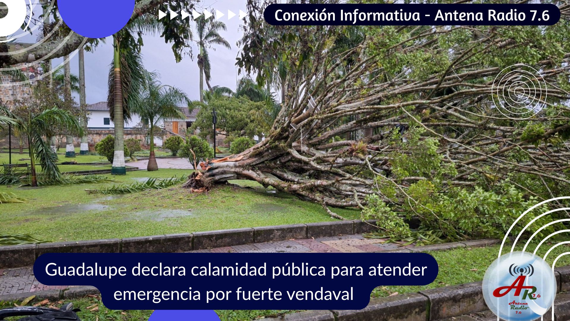 Guadalupe declara calamidad pública para atender emergencia por fuerte vendaval