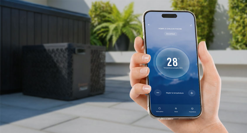 Pompa di calore con controlo tramite APP