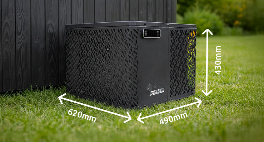 Dimensioni pompe di calore SPAWER O'SPA FLOW