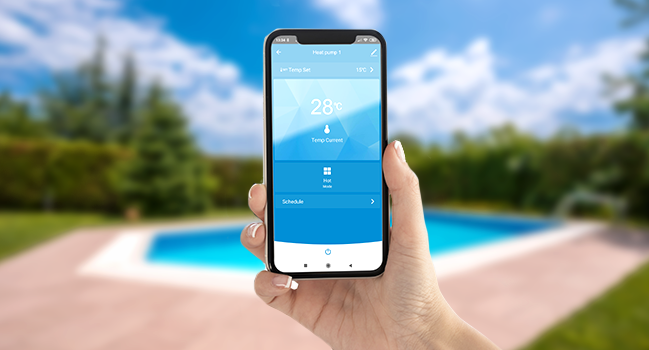 Pompa di calore con controlo tramite APP