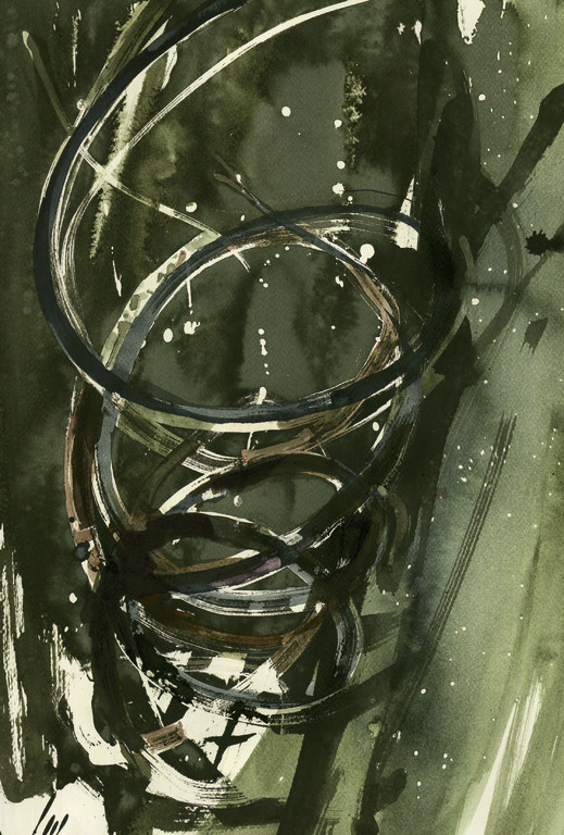 ohne Titel I 2008 I 42 x 30 cm I Tusche auf Papier