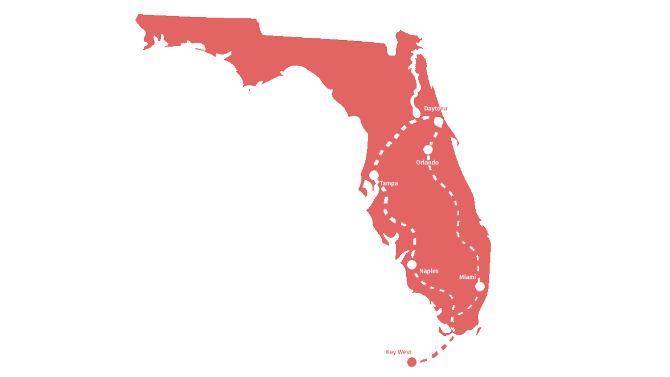 Reisroute: De mooiste plekken van Florida