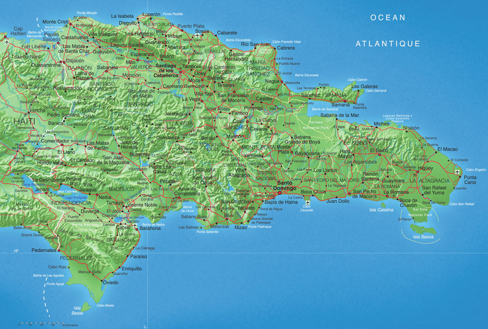 Saint-Domingue • Création carte touristique / Édition : Les Créations du Pélican • © recreacom.fr - Studio de création Christophe Houlès