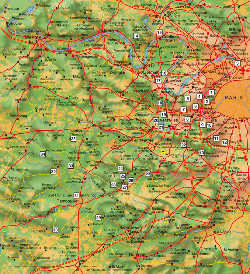Paris Ouest • Création carte touristique / Édition : Les Créations du Pélican © recreacom.fr - Studio de création Christophe Houlès