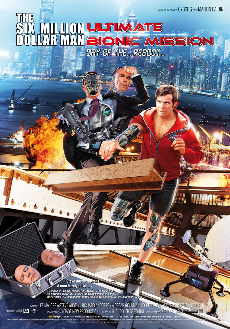 The Six Million Dollar Man, affiche de l'homme qui valait trois milliards