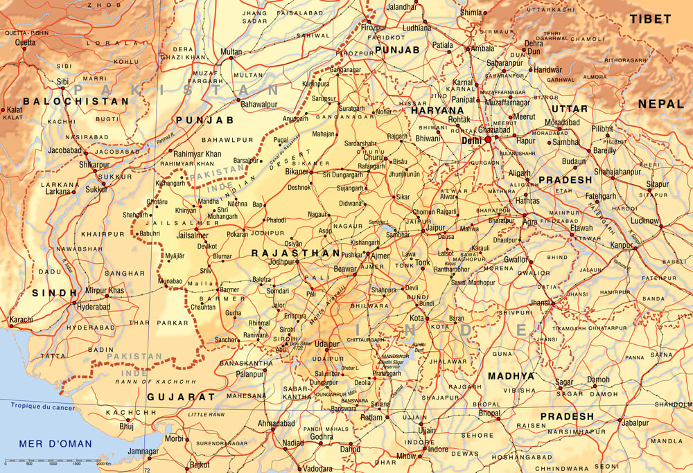 Rajasthan • Création carte touristique / Édition : Les Créations du Pélican • © recreacom.fr - Studio de création Christophe Houlès