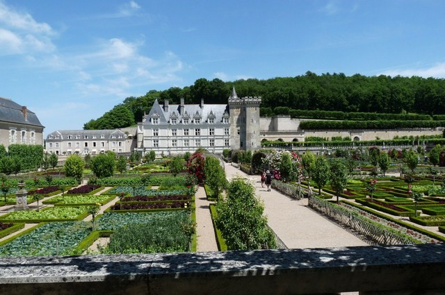Les jardins et le château, Villandry (Indre et Loire) 17 juin 2009