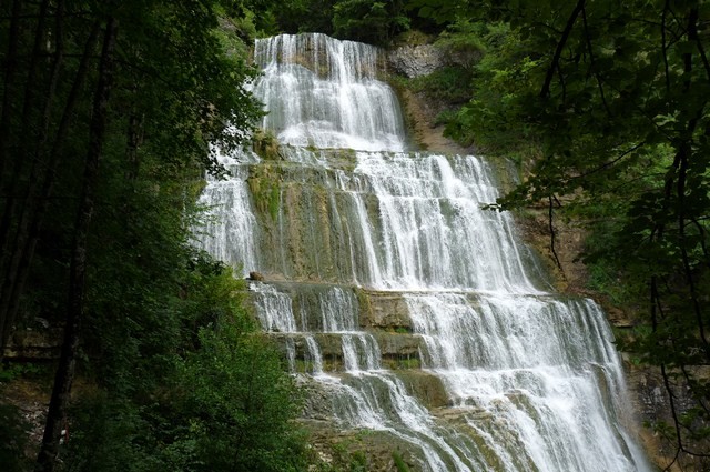 Les cascades du Hérisson, Menétrux en Joux (Jura) 9 août 2011