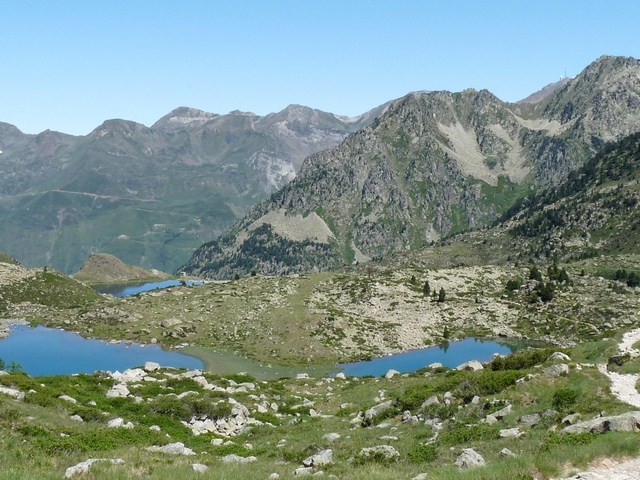 Le lac Dets Coubous et le lac Blanc, Barèges (Hautes Pyrénées) 25 juillet 2009