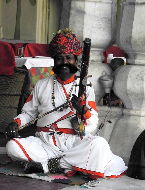 Jaipur - Musik beim Mittagessen