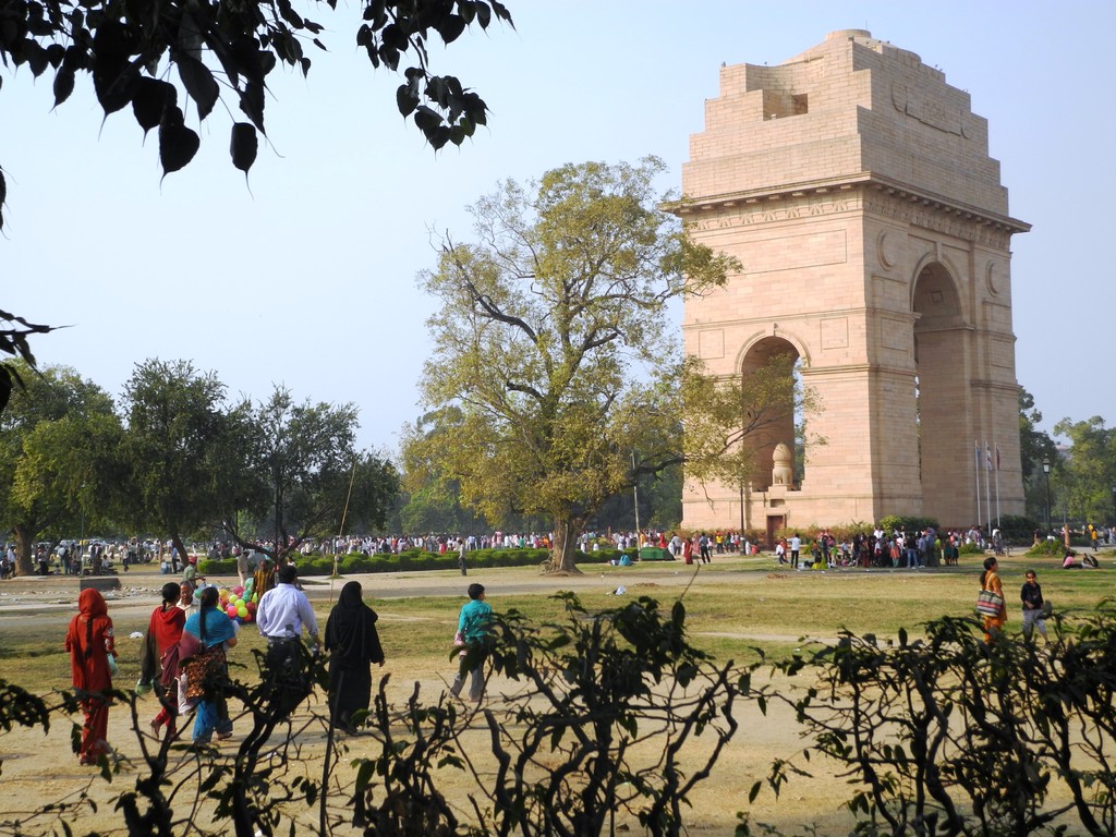 India Gate / Reisegruppe aus Korea
