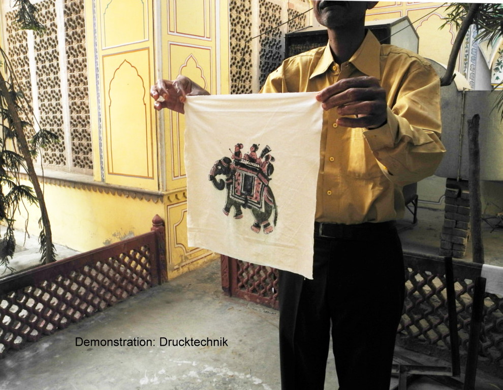 Jaipur - Textil+Teppich Manufacture- Drucktechnik - Stoffdruck
