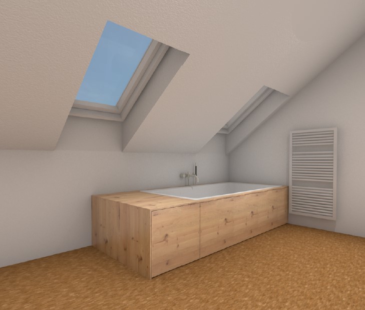 Fotorealistische Ansicht Badewannenverkleidung