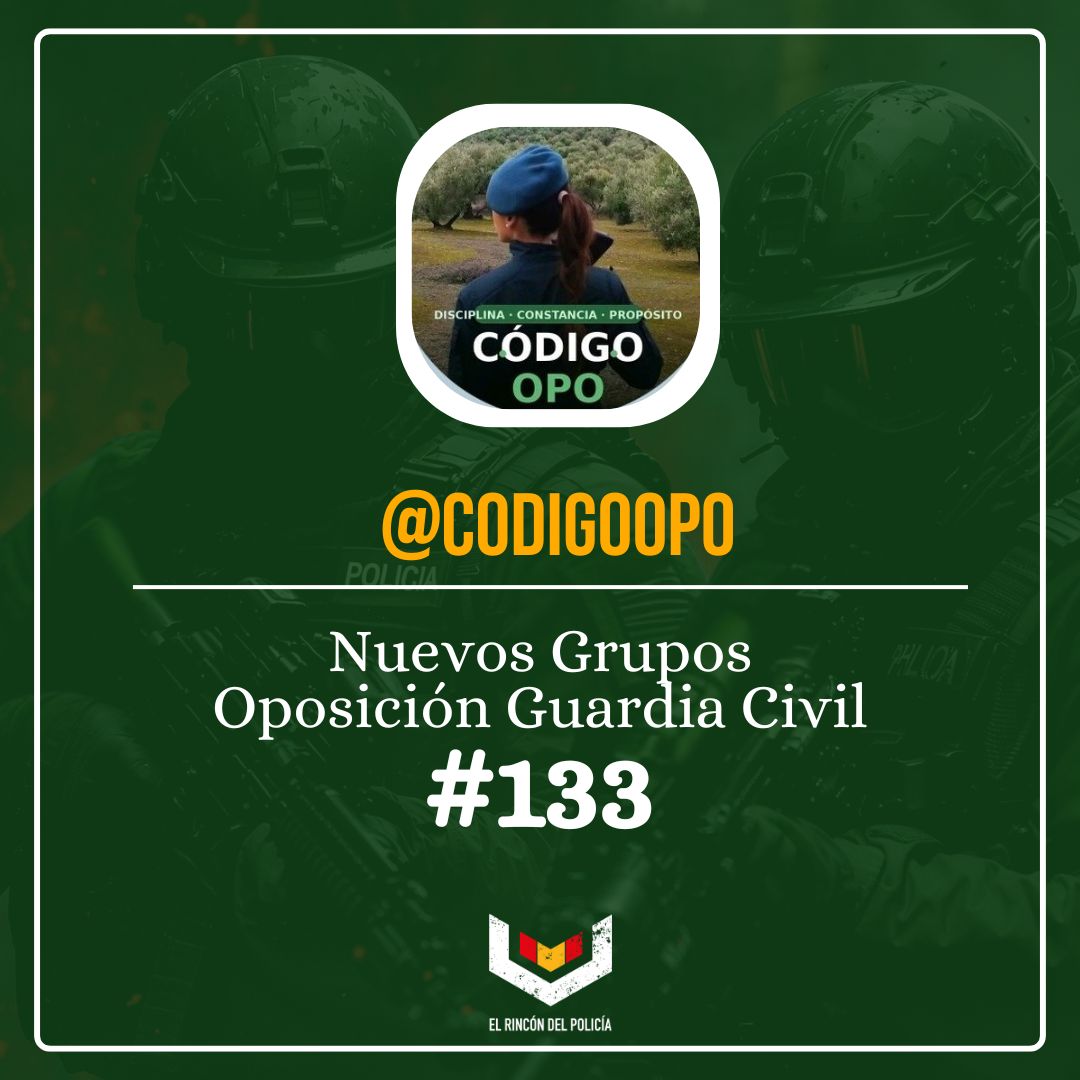 Nuevo curso de Guardia Civil con tutora en directo: El Rincón del Guardia Civil + CodigoOpo