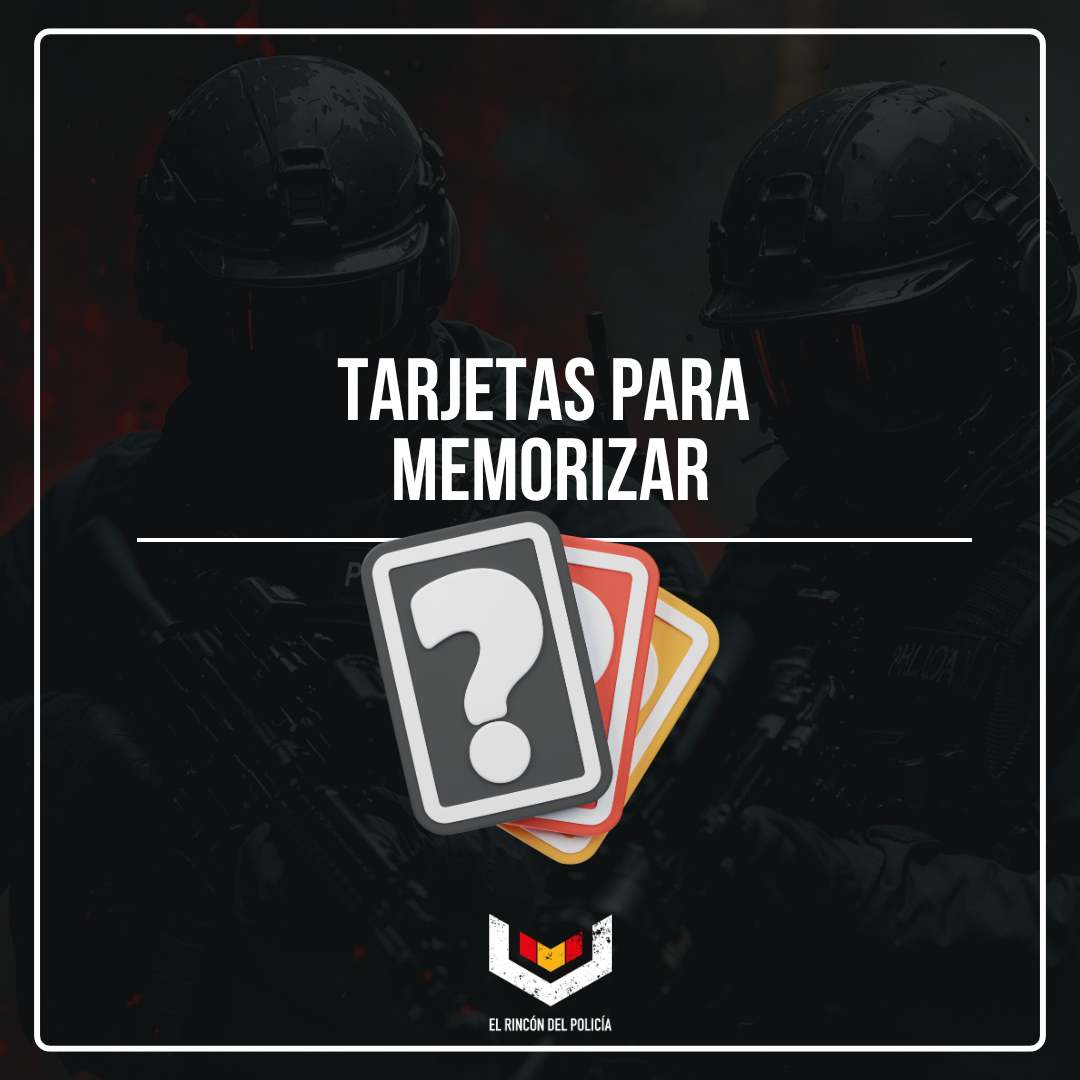 Tarjetas Flashcard de memoria para oposiciones: repaso espaciado en el campus RDP