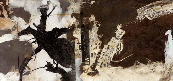 Jeder Ort hat sein Geheimnis , 29x60 cm, Fotografie auf Stahl, 2002