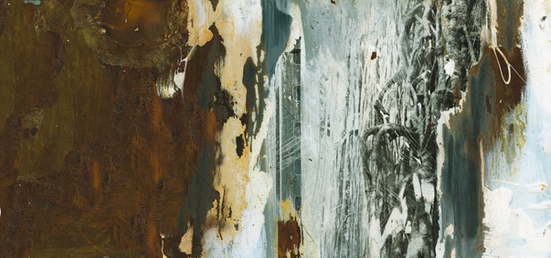 Jeder Ort hat sein Geheimnis , 29x60 cm, Fotografie auf Stahl, 2002