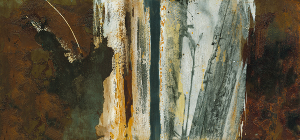 Jeder Ort hat sein Geheimnis , 29x60 cm, Fotografie auf Stahl, 2002