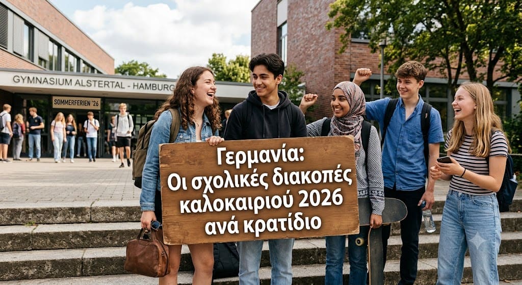 Γερμανία: Οι σχολικές διακοπές καλοκαιριού 2026 ανά κρατίδιο