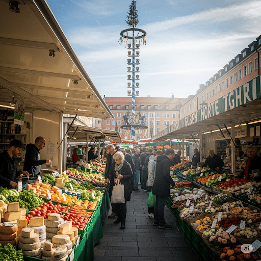 Η Viktualienmarkt στο Μόναχο