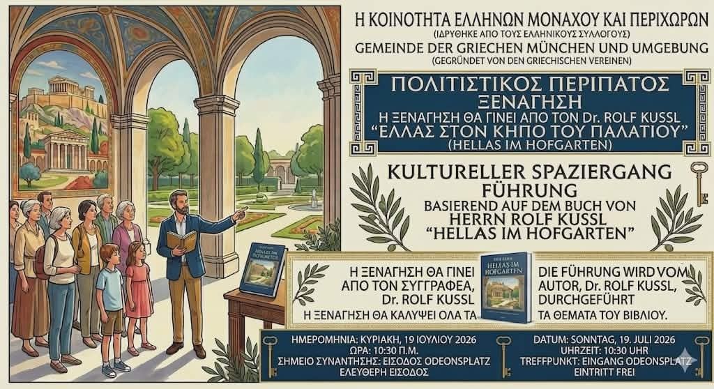 Πολιτιστικός Περίπατος & ξεναγήση στον αυλικό κήπο του Παλατιού