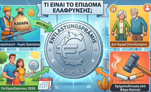 Επίδομα ελάφρυνσης (Entlastungsprämie): Όλα όσα πρέπει να γνωρίζουν οι εργαζόμενοι