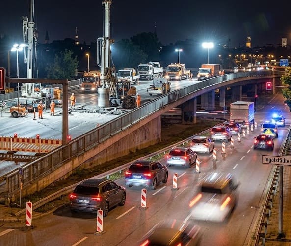 Κλειστή για δύο νύχτες η γέφυρα στο Frankfurter Ring