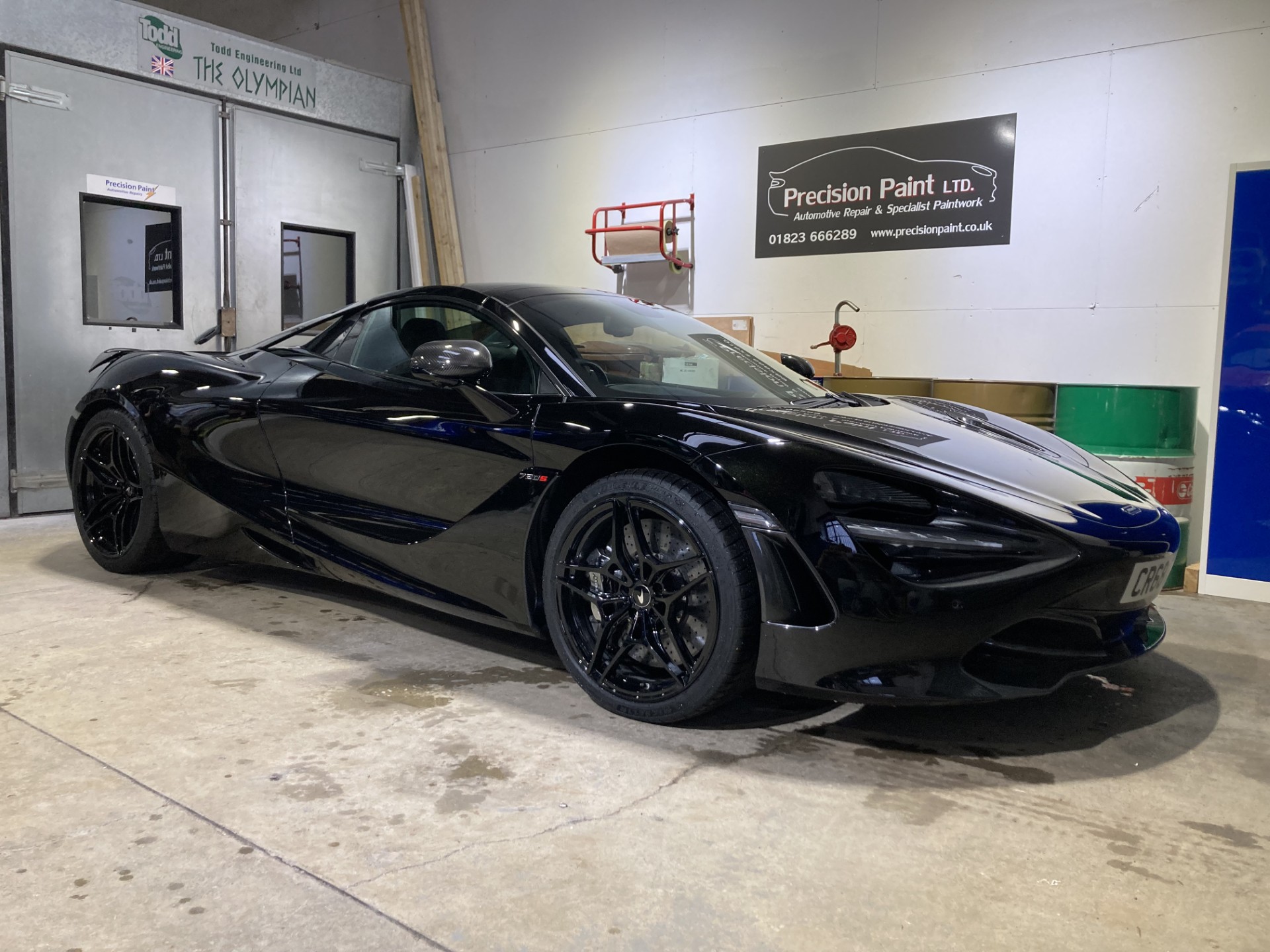 Mclaren 720s Spider Upgrades Front View - Precision Paint Wellington