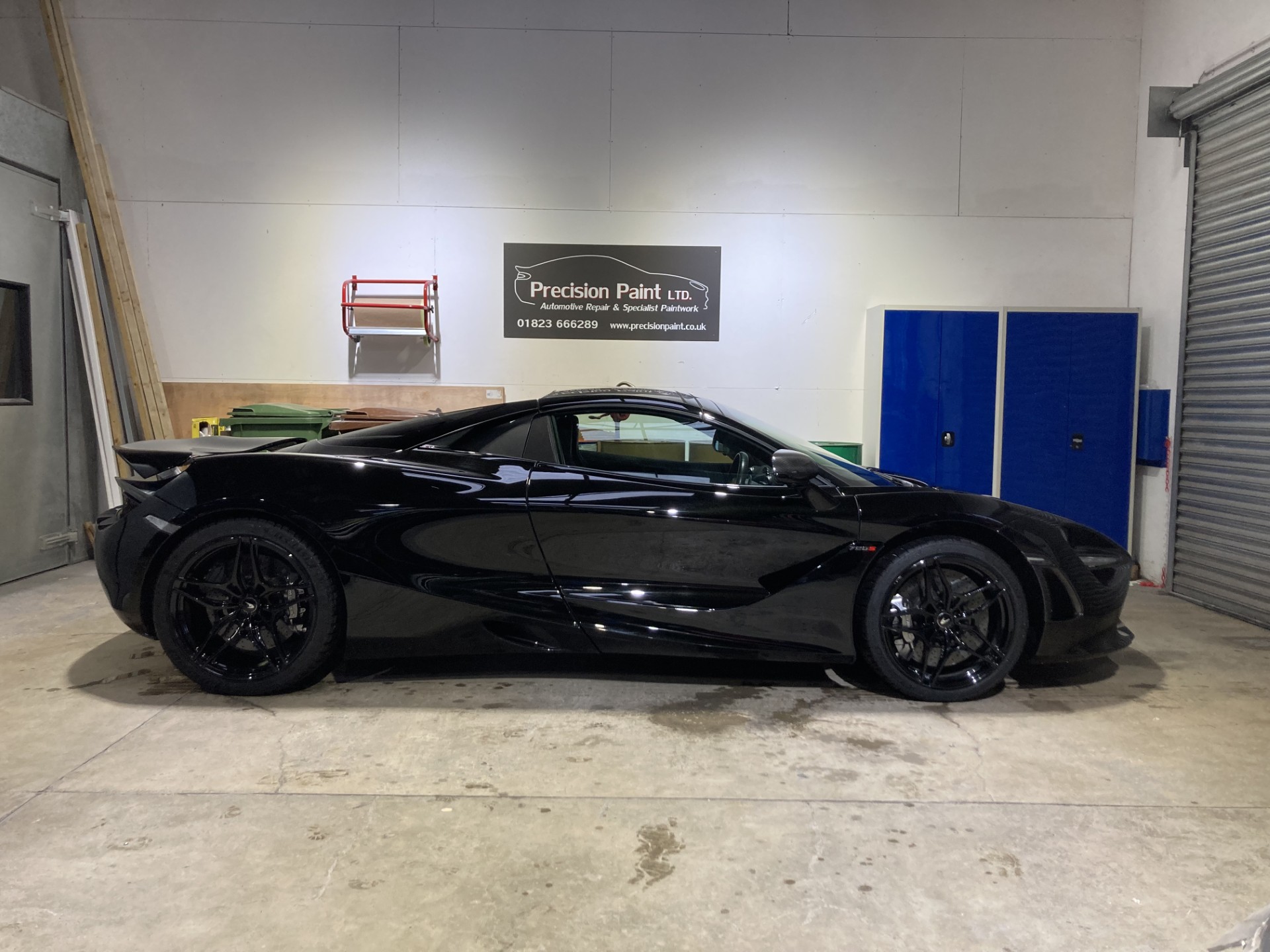 Mclaren 720s Spider Upgrades Side View - Precision Paint Wellington