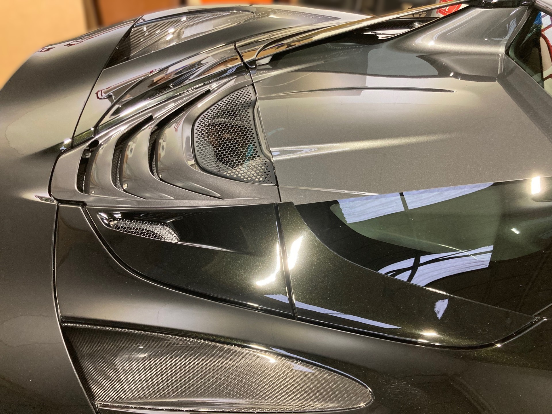 Mclaren 720s Spider engine cover colour-match After - Precision Paint Wellington