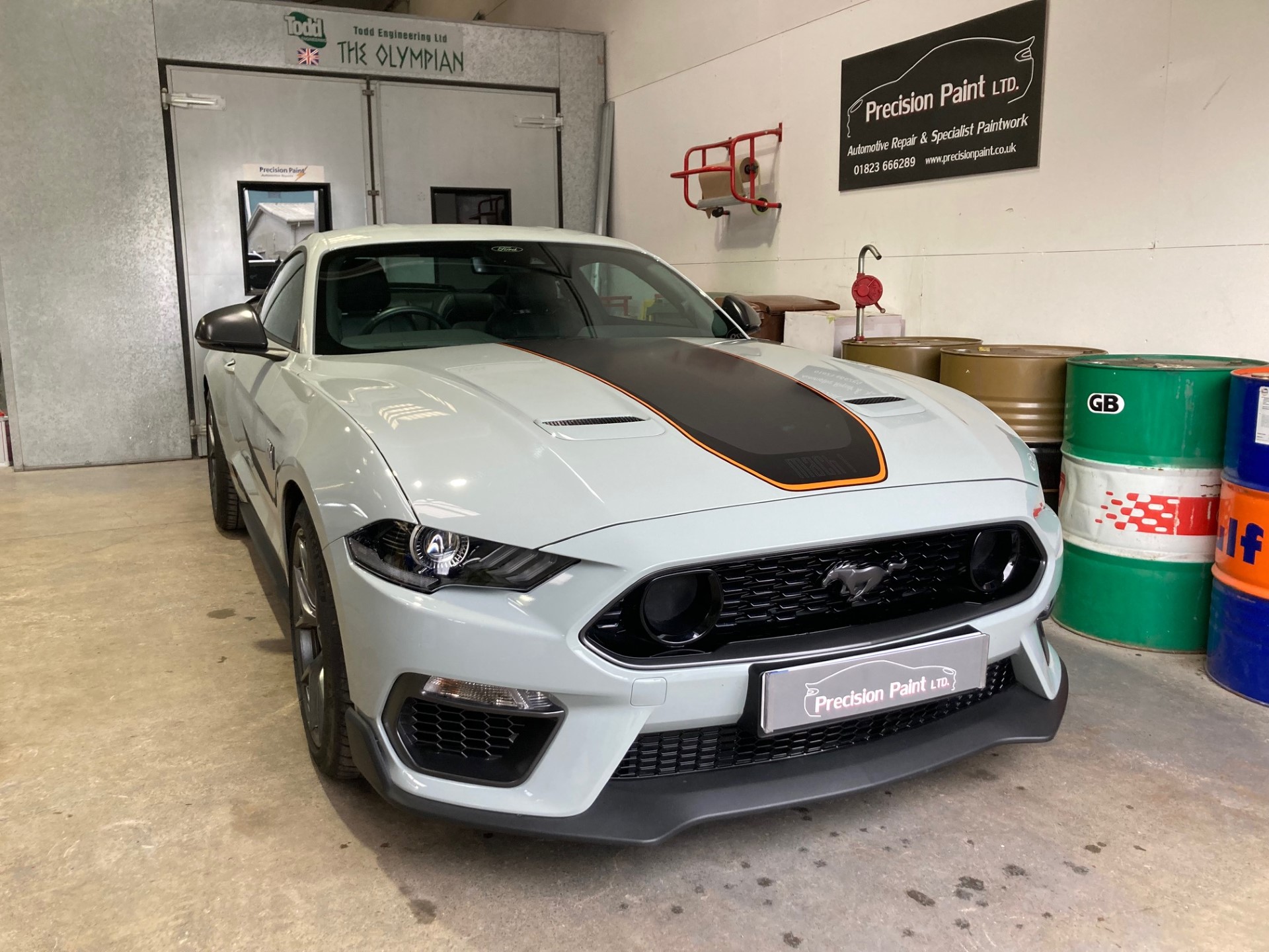 Ford Mustang Mach 1 - Front View - Precision Paint, Wellington, Somerset