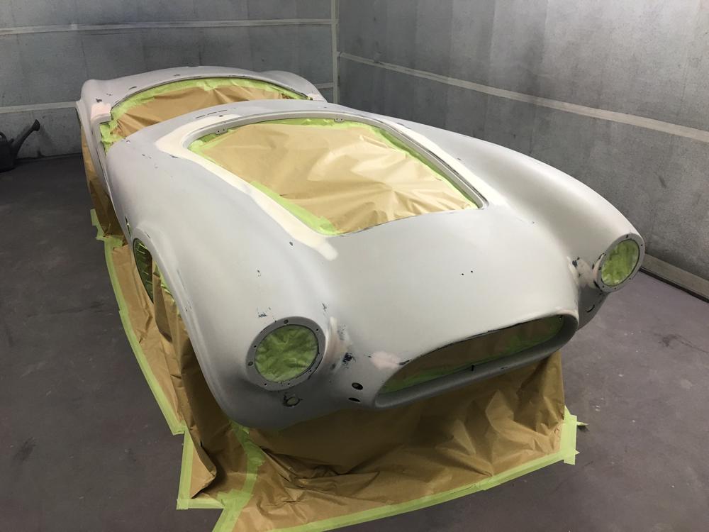 Hawke Cobra shell stripped down and primed, Precision Paint Wellington