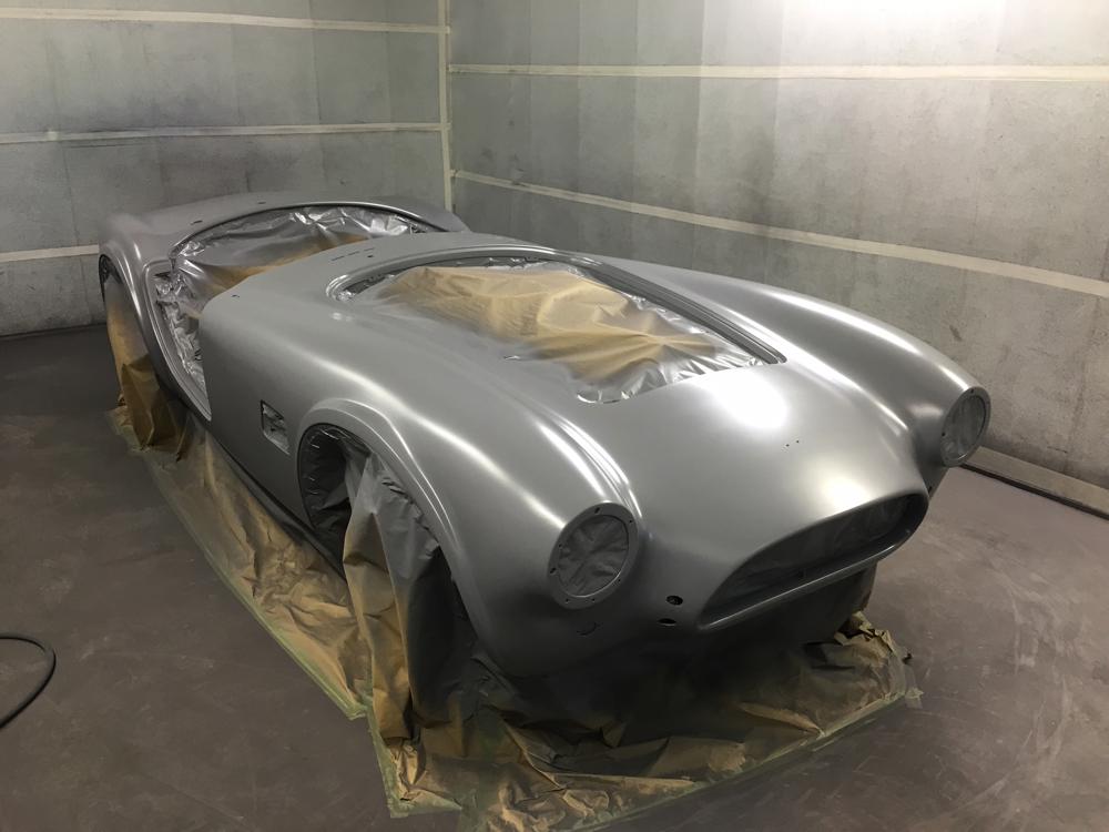 Hawke Cobra shell stripped down with base coat, Precision Paint Wellington