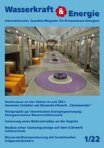Artikel in der Quartalssschrift "Wasserkraft und Ernergie" veröffentlicht