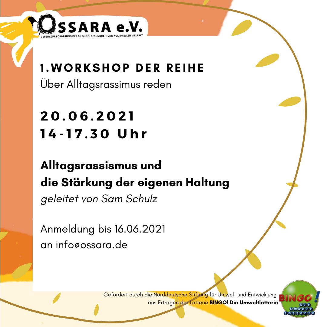 1. Workshop der Reihe "Über Alltagsrassismus reden"